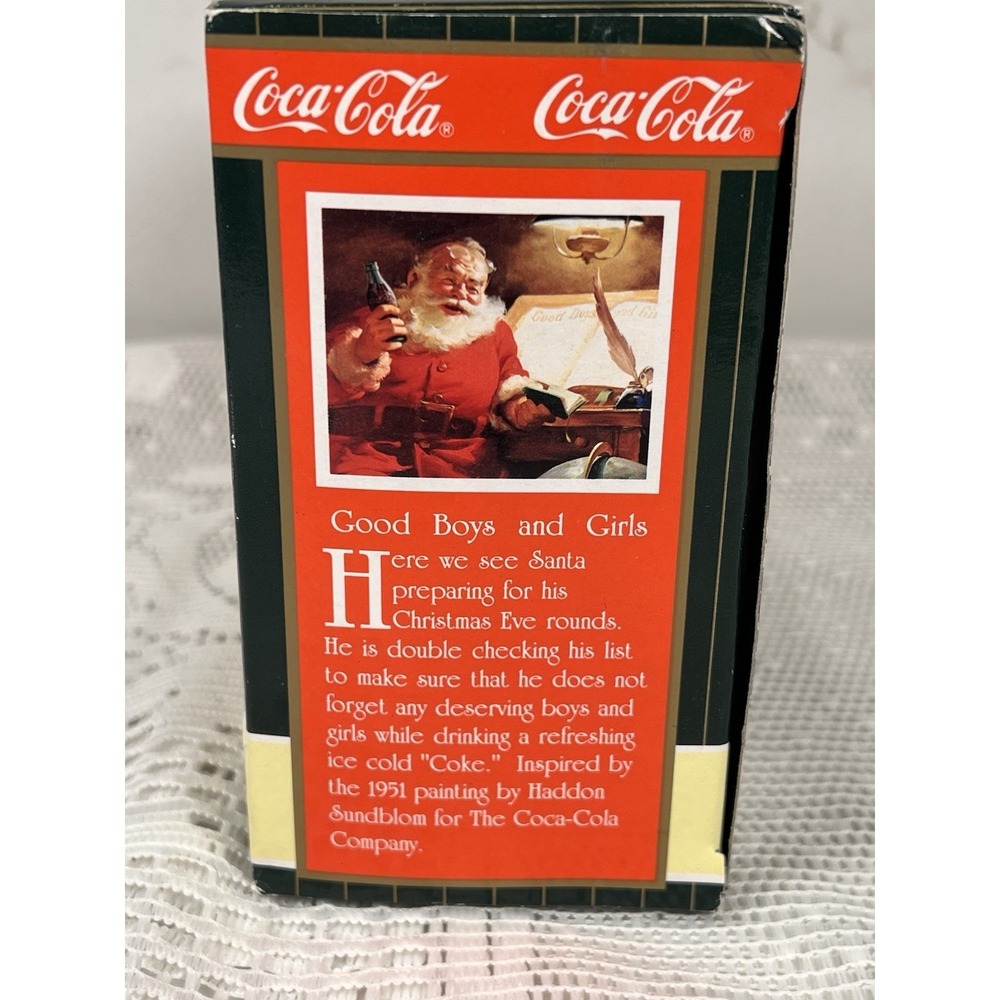 Coca-Cola Trim A Tree Santa's List 1997 Ornament Enesco w Box Vintage - Picture 14 of 16